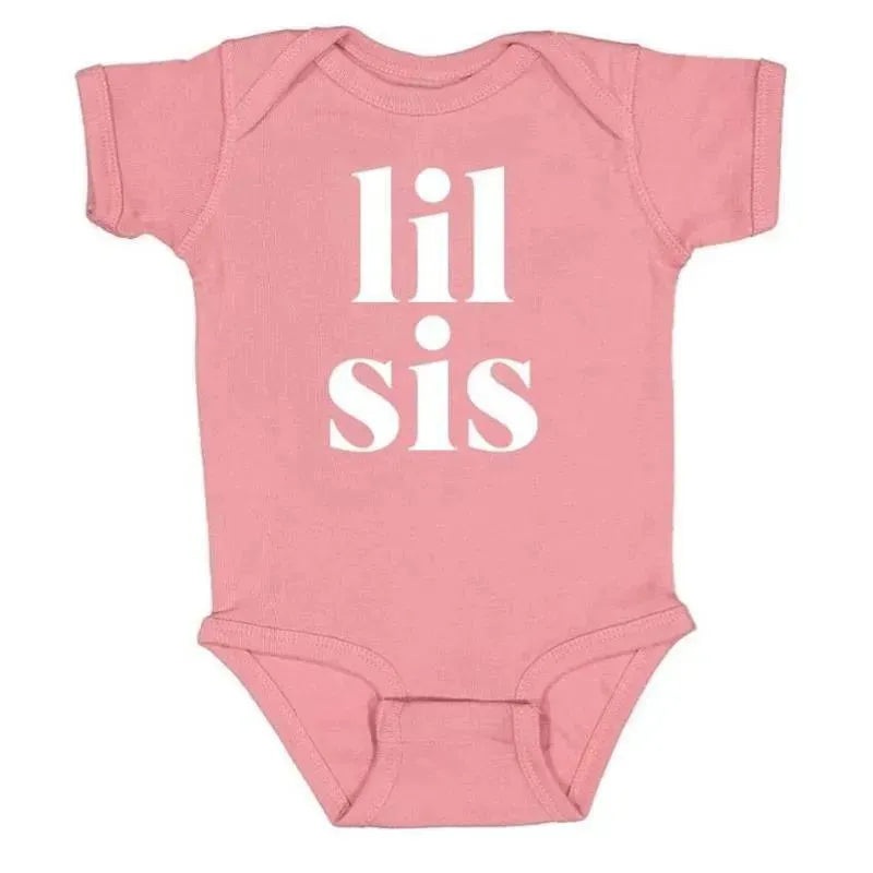 Sweet Wink – Baby Girl Lil Sis Short Sleeve Bodysuit