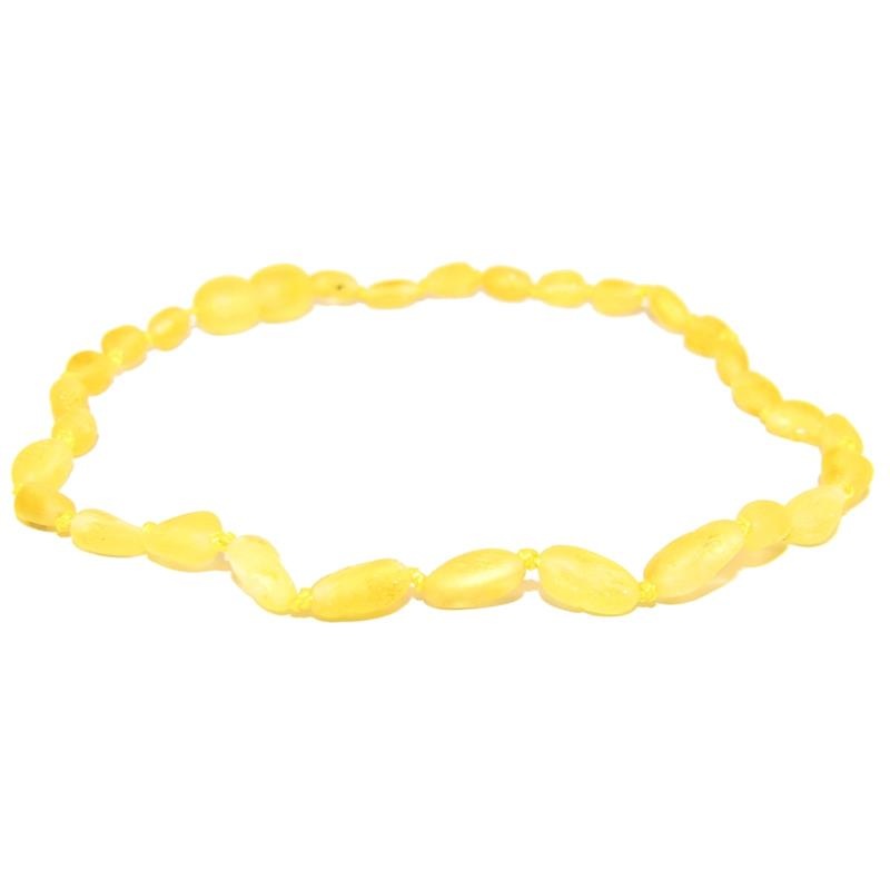 The Amber Monkey – Baltic Amber 12-13 inch Necklace, Raw Lemon Bean POP