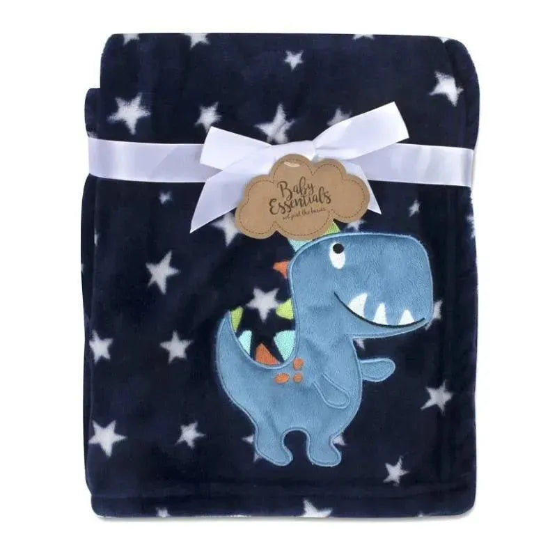 A.D. Sutton – Baby Essentials Plush Blanket, Dino Blue