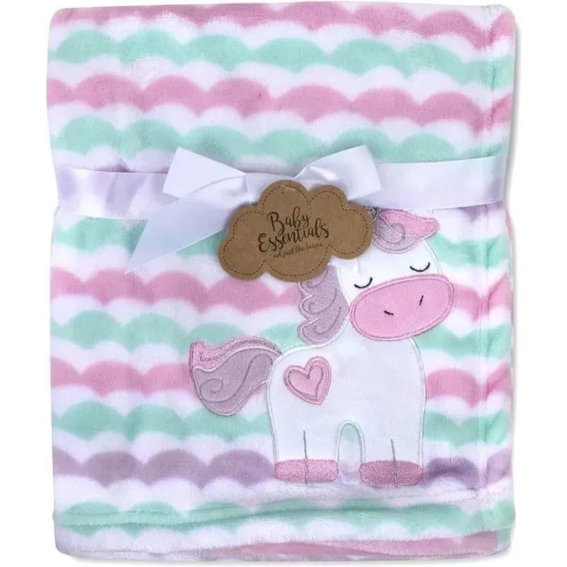 A.D. Sutton – Baby Essentials Plush Blanket, Unicorn Pink
