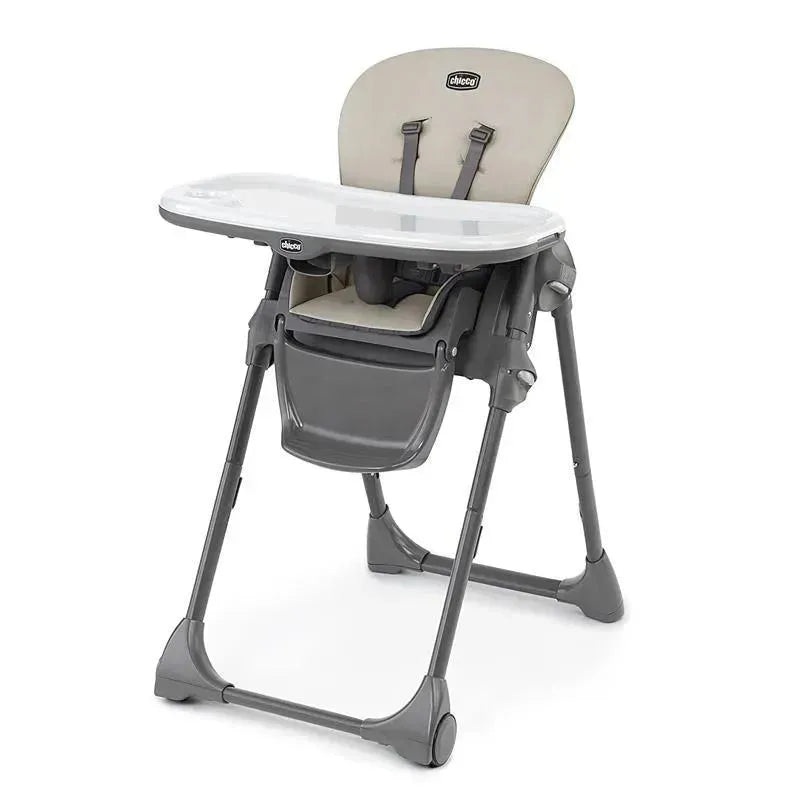 Chicco – Polly Space-Saving Fold Highchair, Taupe