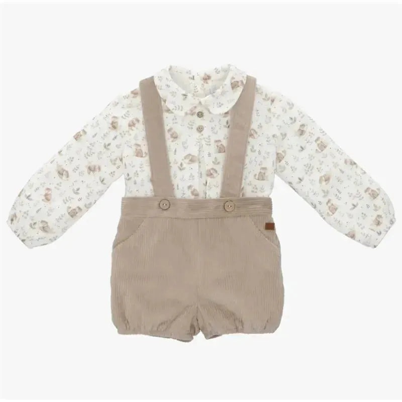 Martin Aranda – Baby Boy Set Shirt & Bloomer, Little Fox