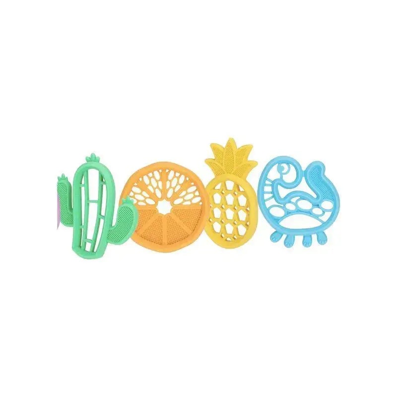 Nuby – 1Pk All Silicone Teethers, Mixed Case