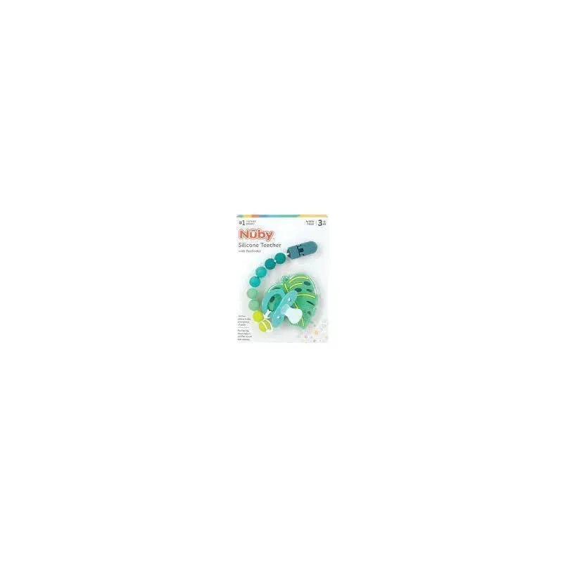Nuby – 1Pk Silicone Teether with Silicone Bead Pacifinder, Mixed Case