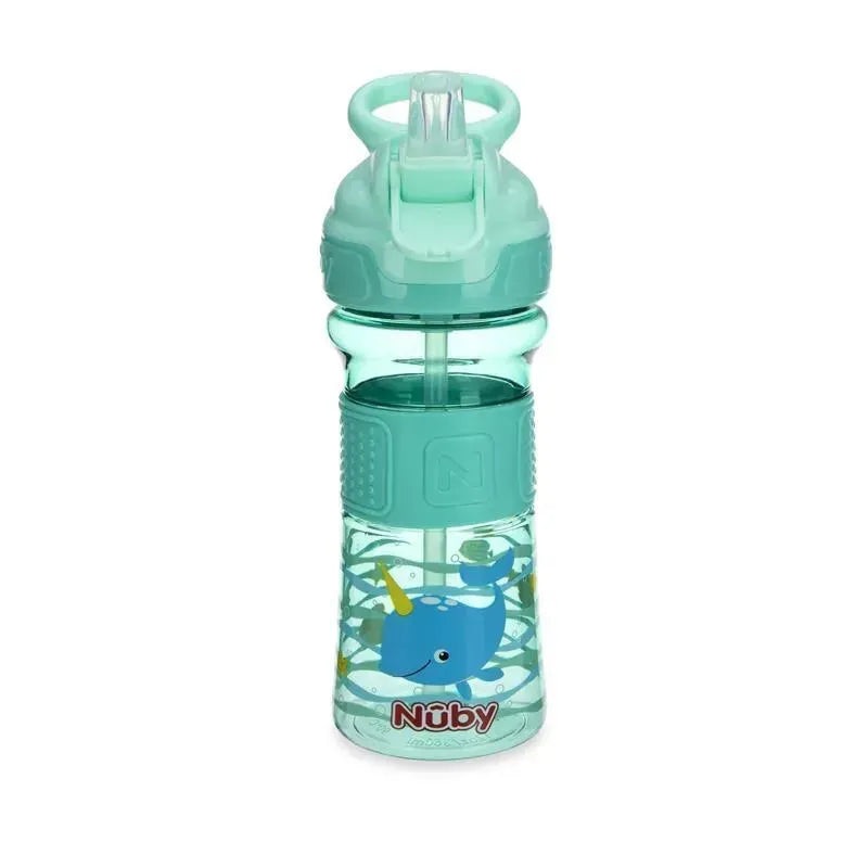 Nuby – Thirsty Kids Flip It Reflex, Aqua