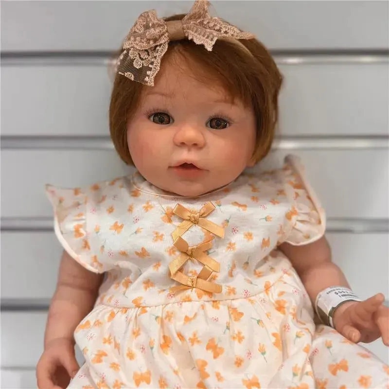 Reborn Baby Doll – White Vinyl & Honey Eyes, Kylin