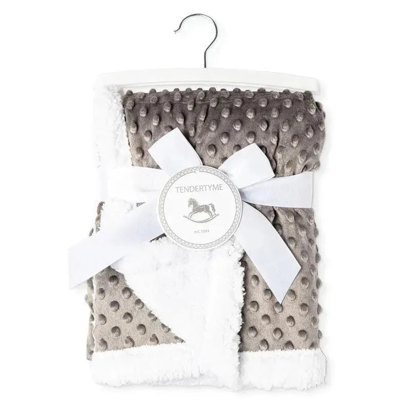 Rose Textiles – Popcorn Sherpa Blanket, Grey