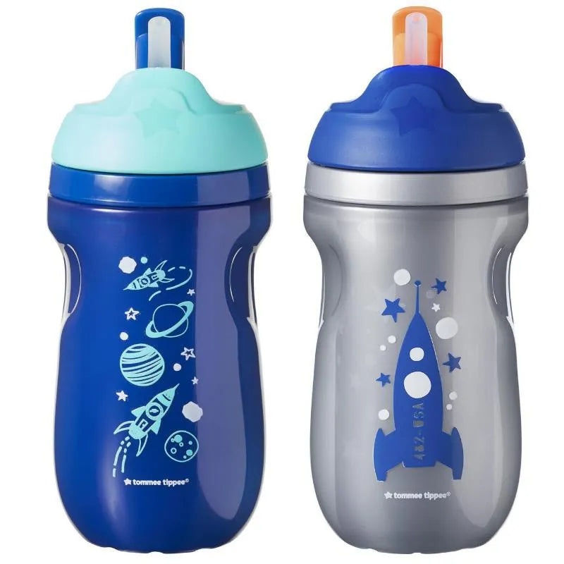 Tommee Tippee – 2Pk Insulated Straw Tumbler 9Oz, Colors May Vary