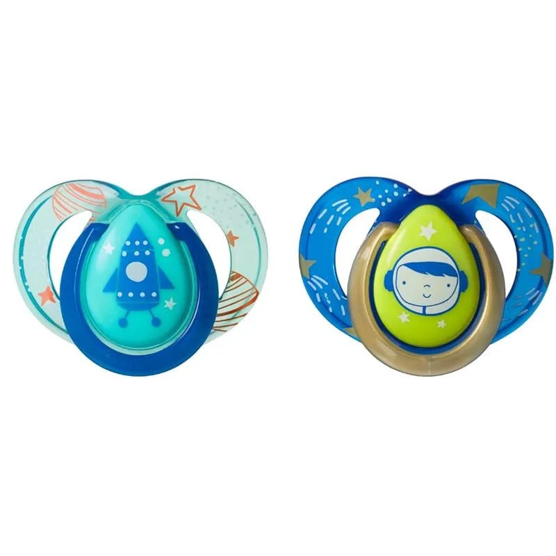 Tommee Tippee – 2Pk Night Time Pacifiers, Colors May Vary