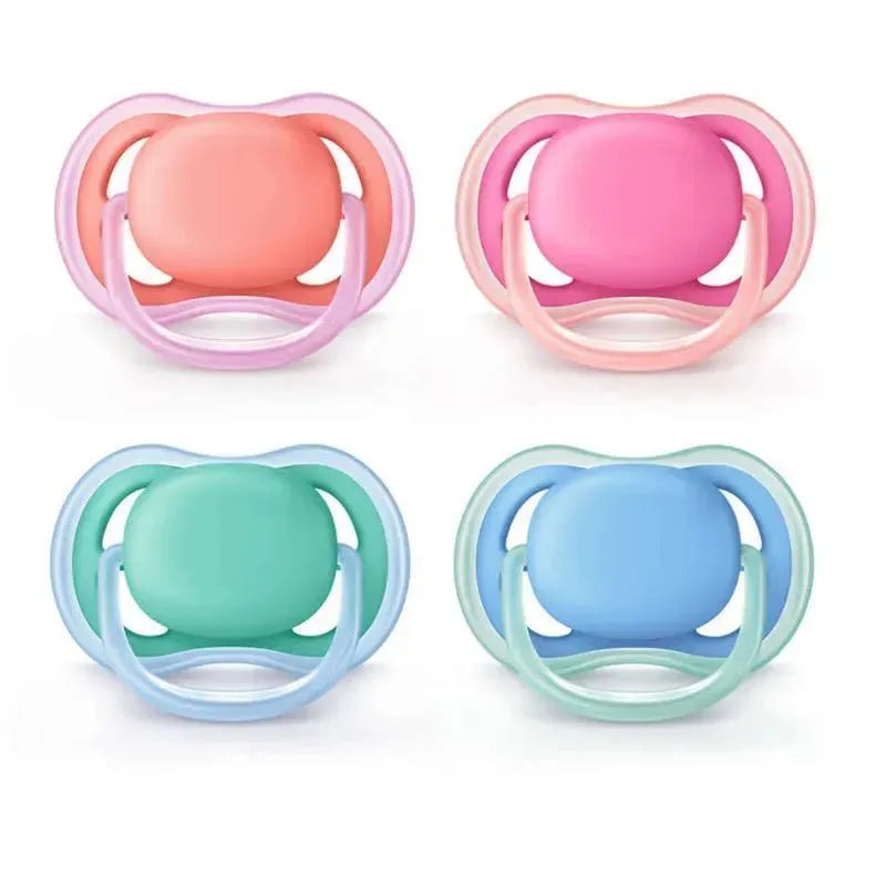 Avent 2 Pack New Ultra Air Pacifier 6-18M Mixed Case – Colors May Vary