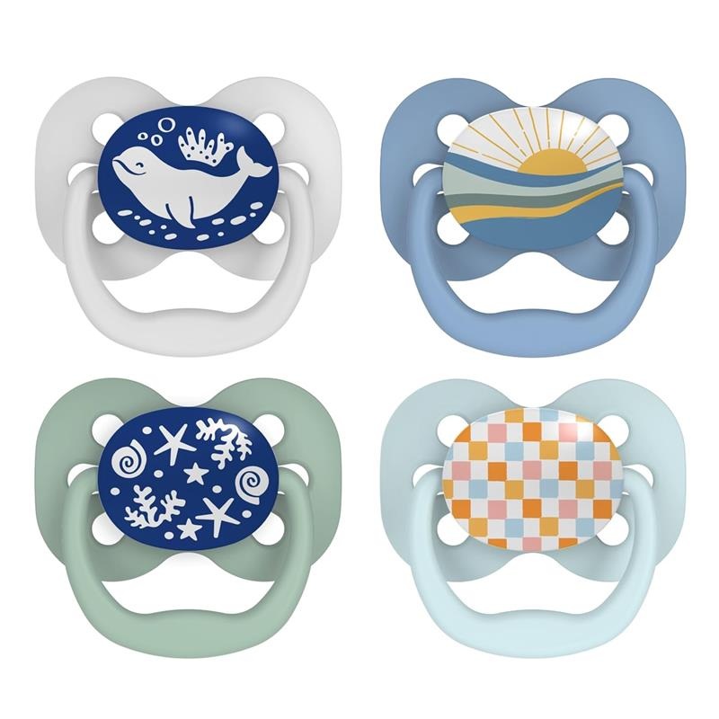Dr. Brown – 2Pk Advantage Pacifiers, Stage 1, Blue Sunrise or Blue Ocean (Assorted Item)