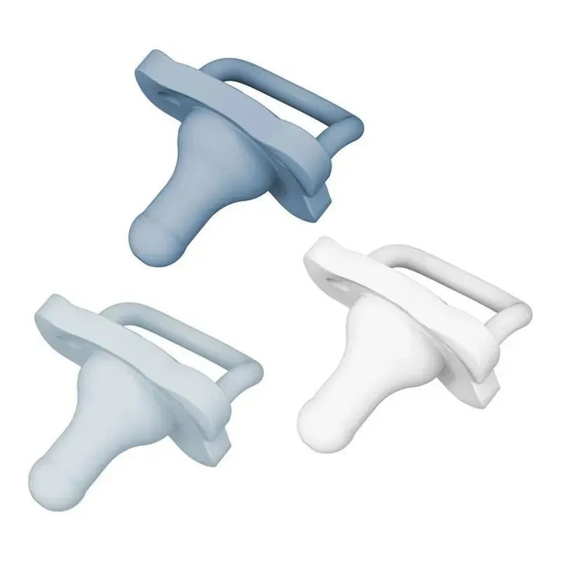 Dr. Brown’s – 3Pk Happypaci One-Piece Silicone Pacifier, Blue