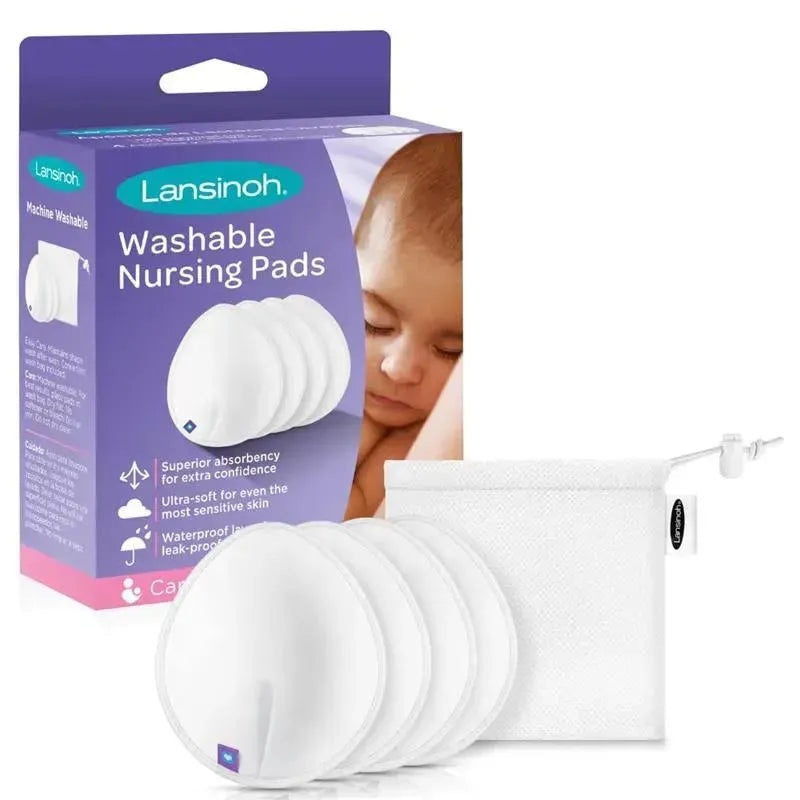 Lansinoh – 4Pk Reusable Nursing Pads for Breastfeeding Moms
