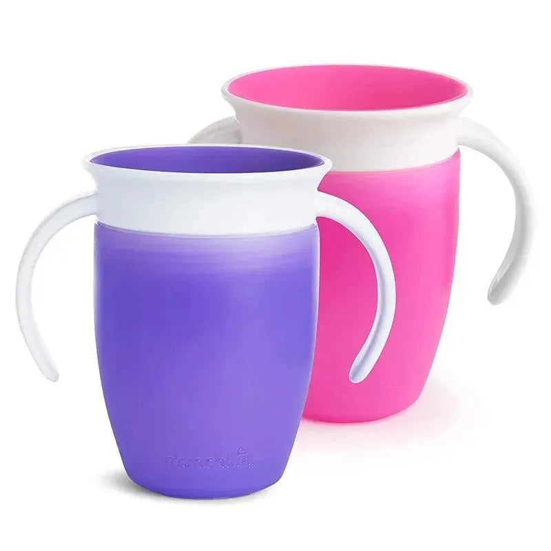 Munchkin – 2Pk Miracle 360 Trainer Cup, Pink/Purple