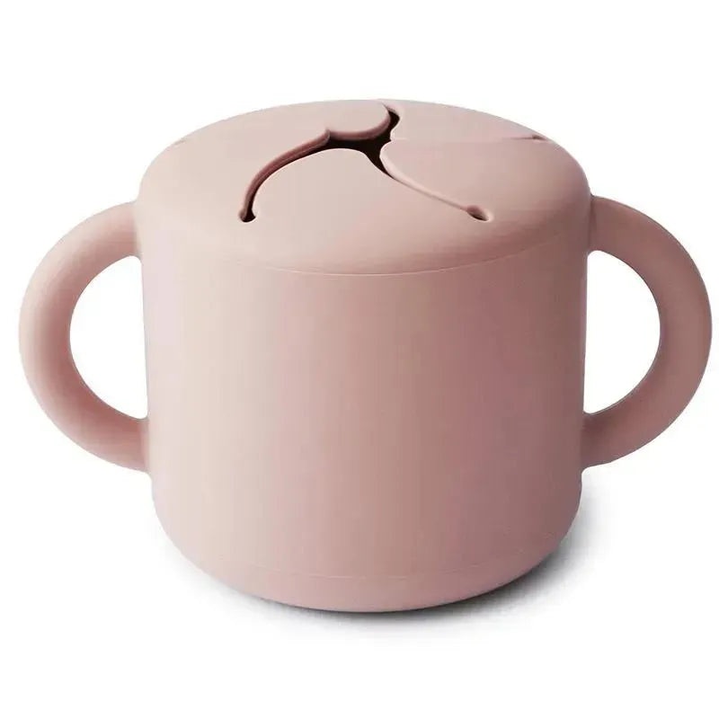 Mushie – Silicone Snack Cup, Blush