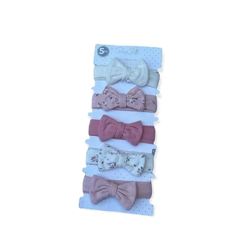 Rene Rofe 5 Girl Pack Headbands – Coral And Pink Nb – 6M