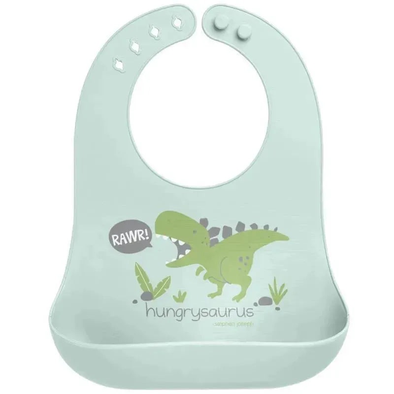 Stephen Joseph 100% Silicone Bibs For Baby Boy, Dino