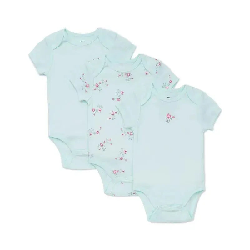Little Me Floral Spray 3-Pack Bodysuits