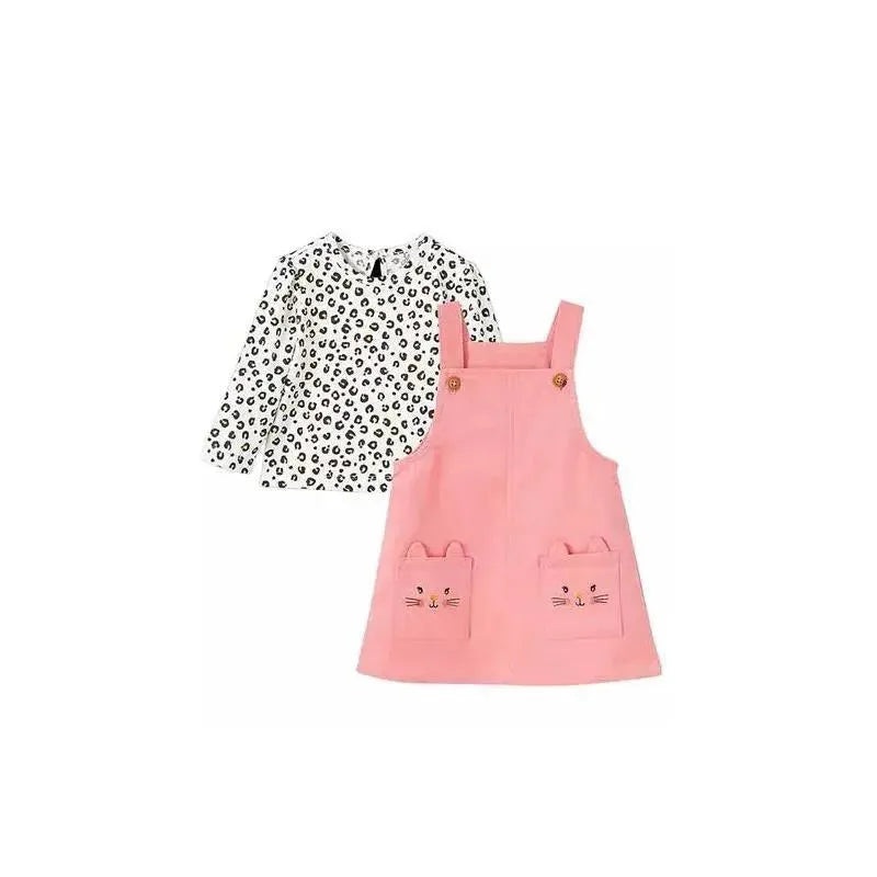 Little Me – Kitty Jumper Set, Pink