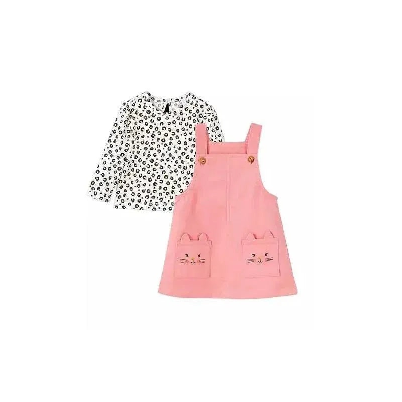 Little Me – Kitty Toddler Jumper Set, Pink