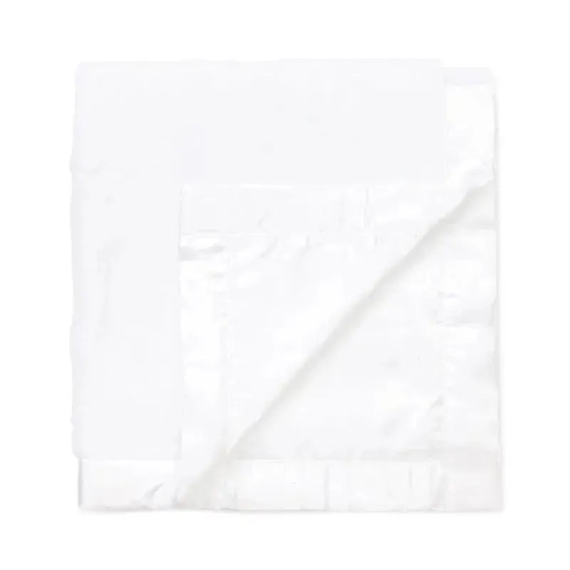 Little Me – Neutral White Stroller Blanket One Size, White