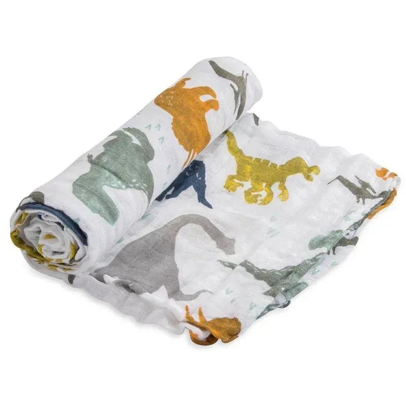 Little Unicorn – Muslin Swaddle, Dino Friends
