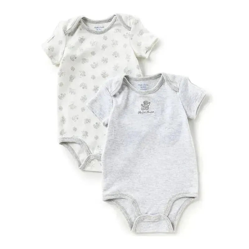 Polo Ralph Lauren Baby – 2Pk Cotton Bodysuit Set, Heather