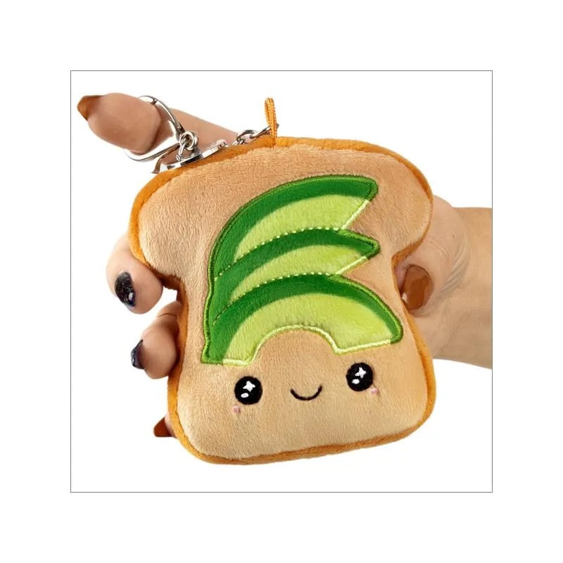 Squishable Avocado Toast Metal Clip Keychain