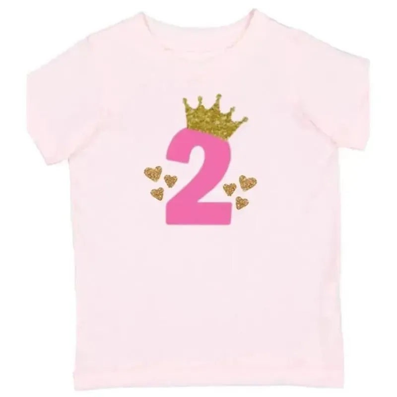 Sweet Wink – 2Nd Birthday Girl Princess Short Sleeve Shirt