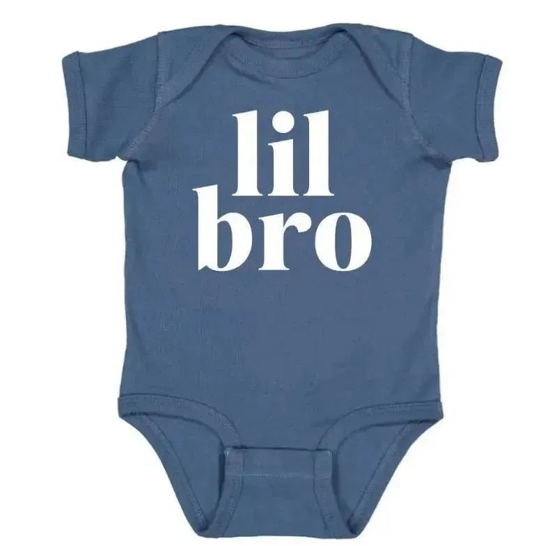 Sweet Wink – Boys Baby Bodysuit Lil Brother Short Sleeve