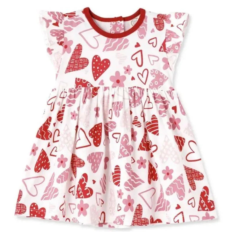 Tesa Babe – Baby Girl’s Valentine Hearts Bamboo Dress