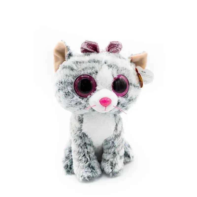 Ty Kiki Cat Grey, Medium | Cat Stuffed Animals