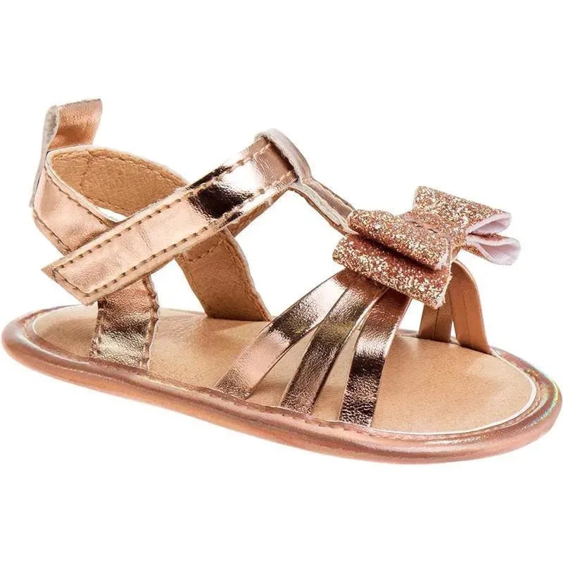 Josmo – Laura Ashley Baby Crib Shoes Girl Sandals, Rose Gold