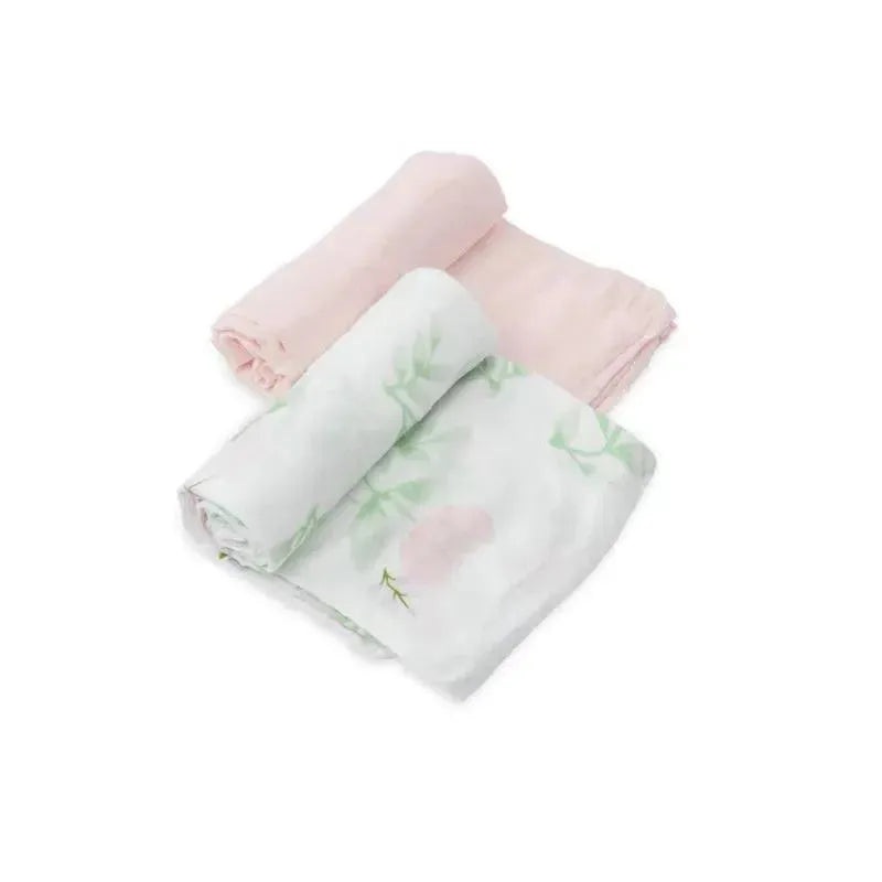 Little Unicorn – 2Pk Deluxe Muslin Swaddle, Blush Peony