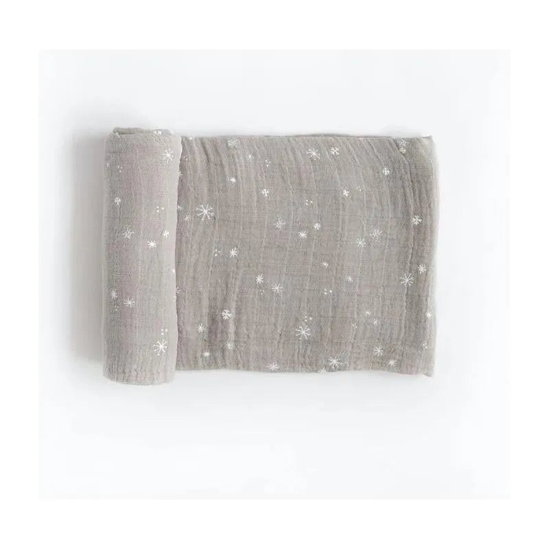 Little Unicorn – Cotton Muslin Swaddle Single, Snow Flurries