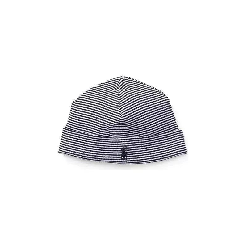 Polo Ralph Lauren Baby – Cotton Interlock Ribbed Beanie, French Navy Multi