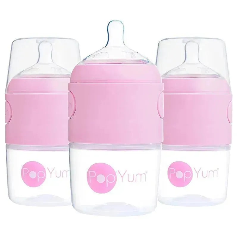 Popyum – 3Pk Anti-Colic Formula Making Baby Bottle 5 Oz, Pastel Purple