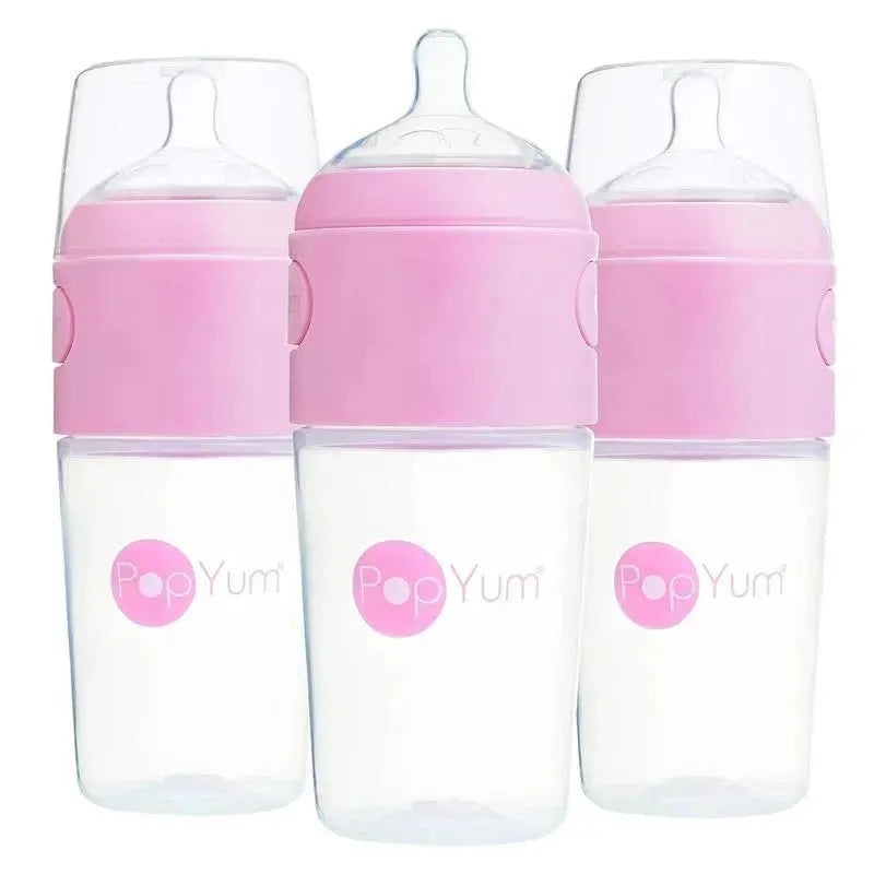 Popyum – 3Pk Anti-Colic Formula Making Baby Bottle 9 Oz, Pastel Purple