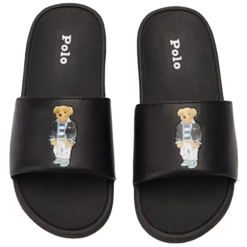 Ralph Lauren Toddler – Beach Cayson Bear Smooth, Black
