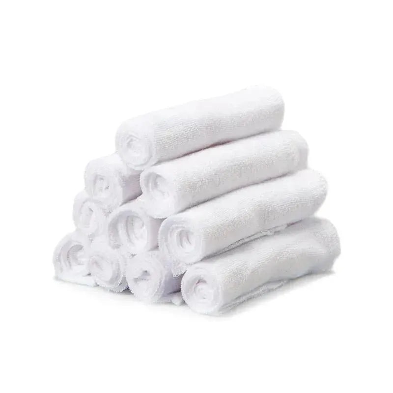 Spasilk 10-Pack Washcloth Set, White