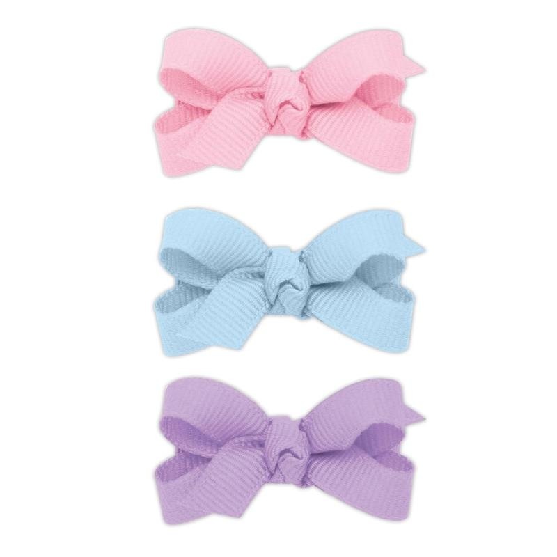 Wee Ones – 3Pk Baby Grosgrain Bows with Knot Wrap Centers