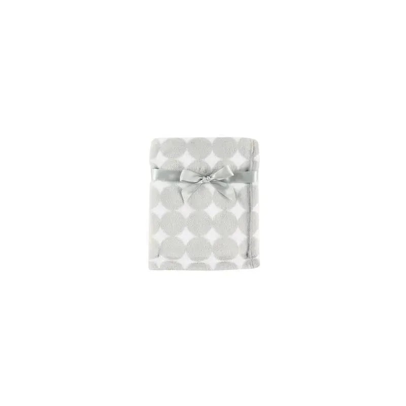 Baby Vision – Coral Fleece Blanket, Gray Dot