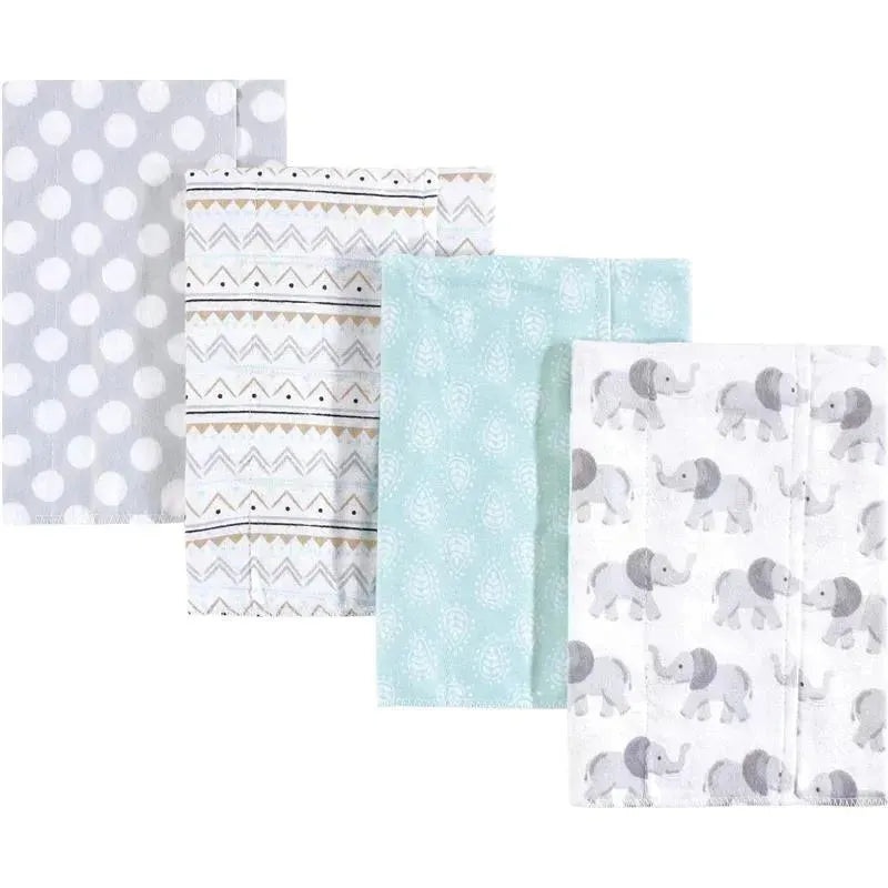 Baby Vision – Hudson Baby Unisex Baby Cotton Flannel Burp Cloths, Gray Elephant