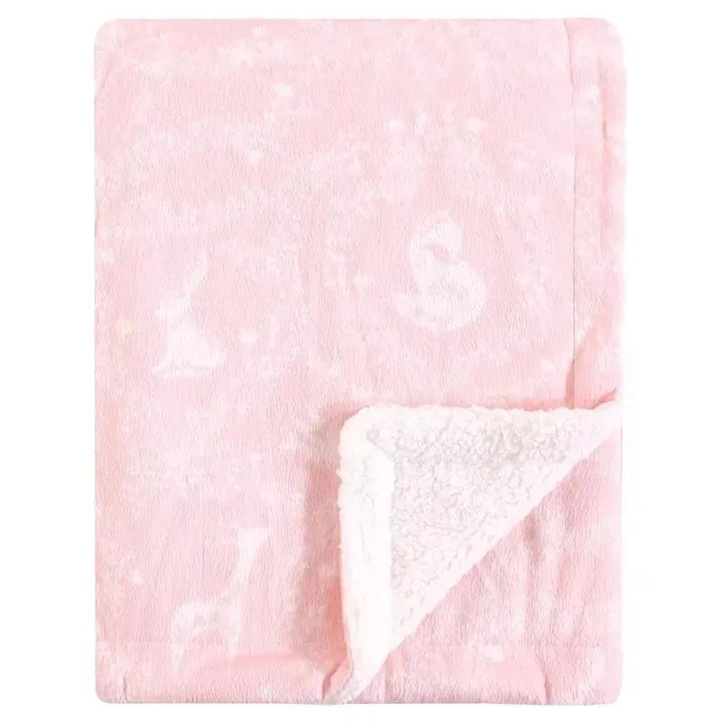 Baby Vision – Yoga Sprout Mink Blanket with Sherpa Backing, Lace Garden