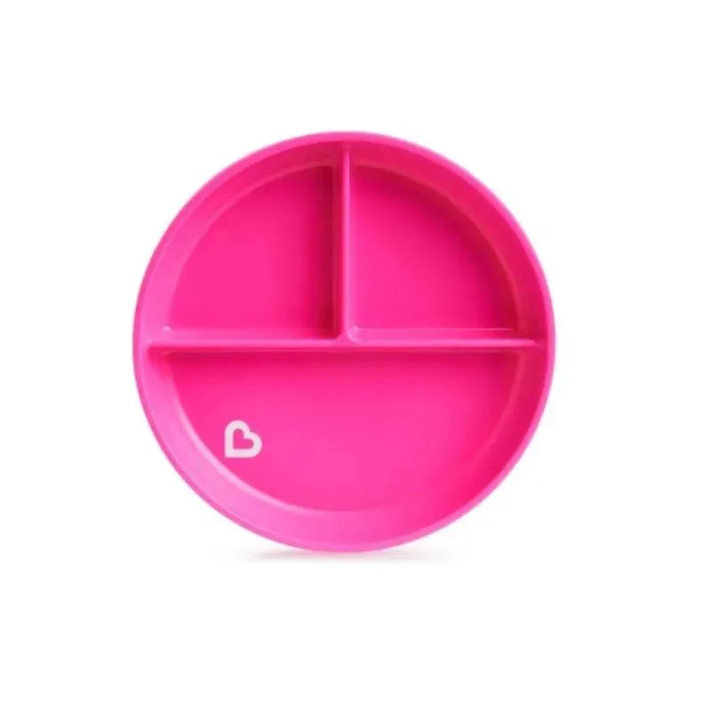 Munchkin – 1Pk Stay Put Suction Plate, Pink