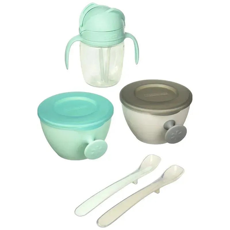 Skip Hop – Baby Feeding Mealtime Set, Teal and Grey