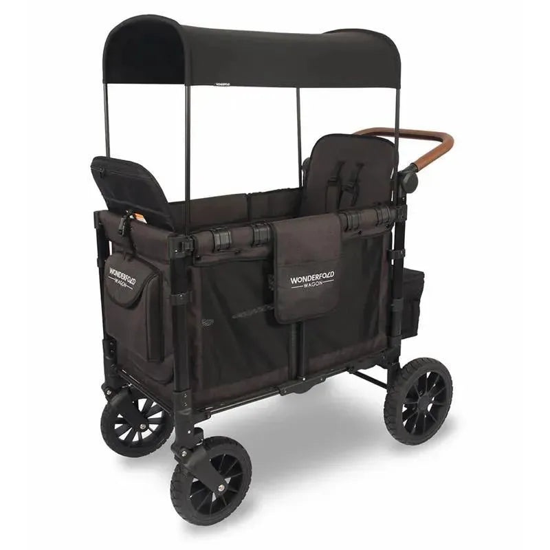 WonderFold – W2 Luxe Double Stroller Wagon, Black