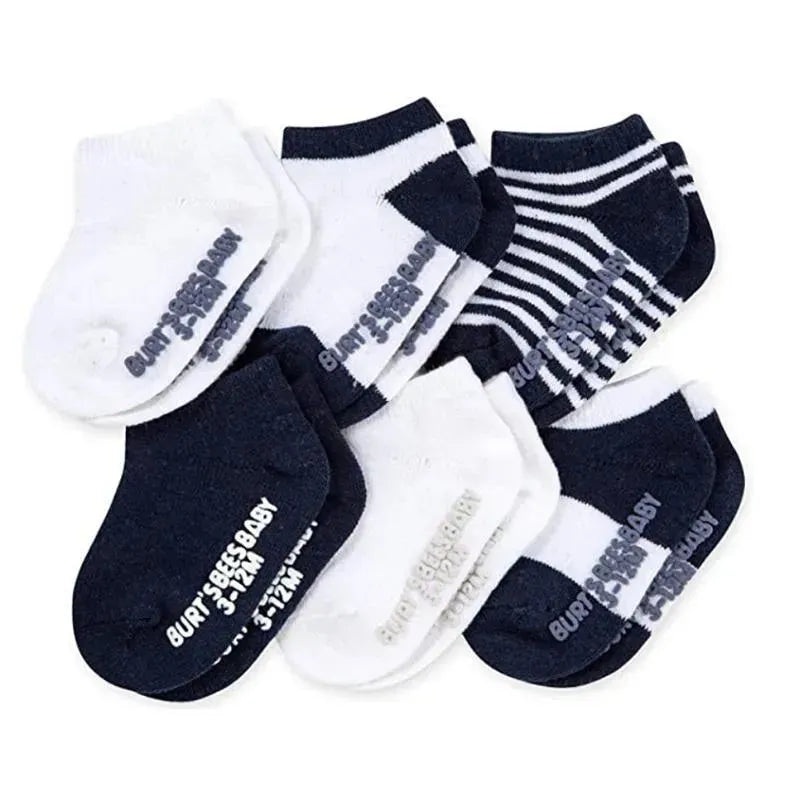 Burts Bees Organic Cotton Multi Midnight Baby Socks,6pk