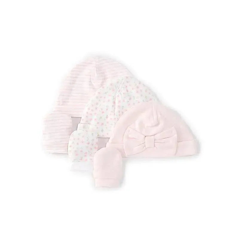Little Me – 6Pk Baby Girls Posy Hat & Mitten Set