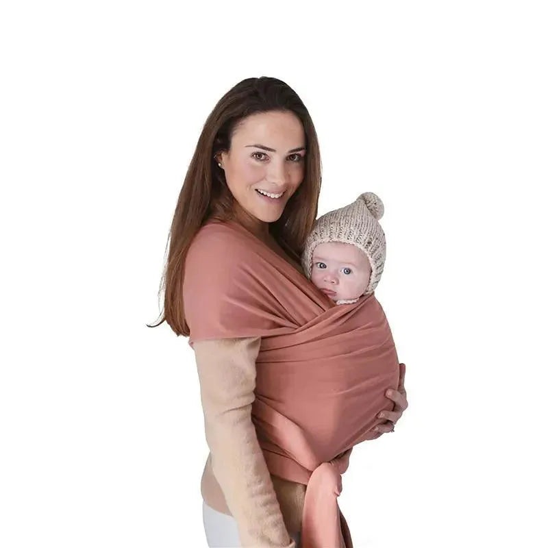 Mushie – 100% Organic Cotton Baby Wrap Carrier, Cedar